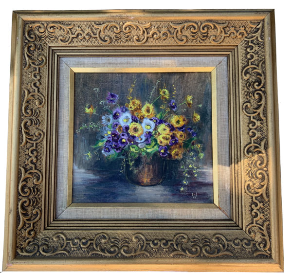 Vintage flower painting