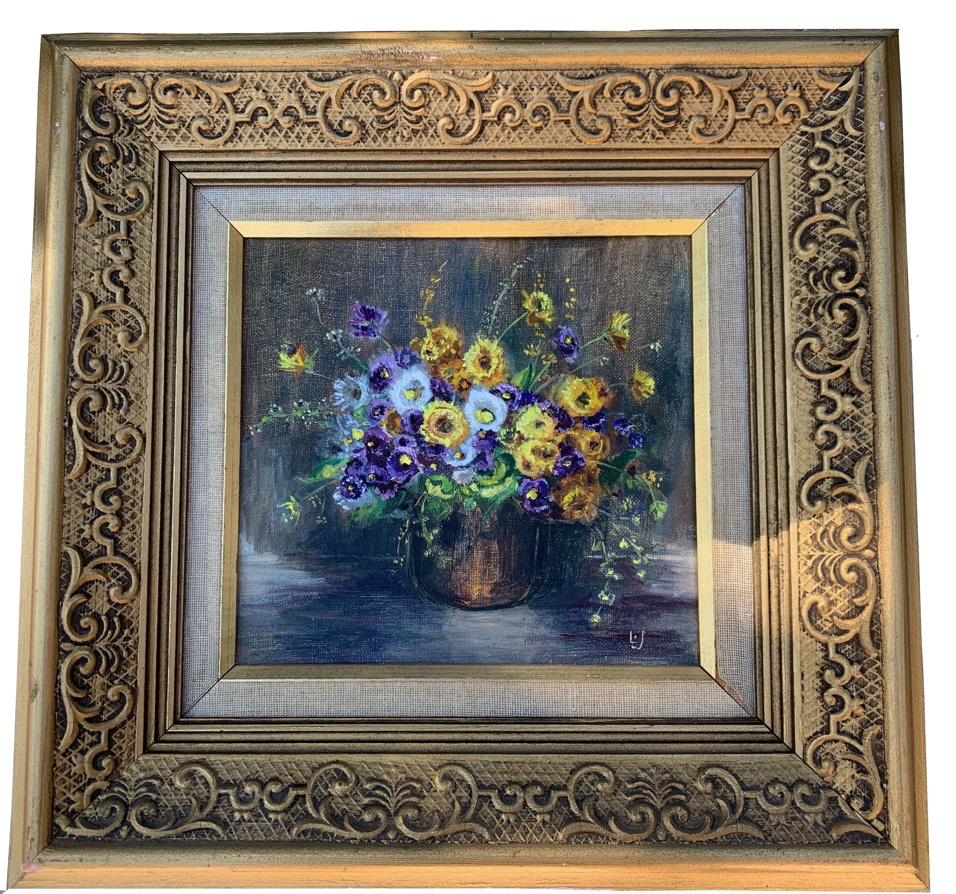 Vintage flower painting
