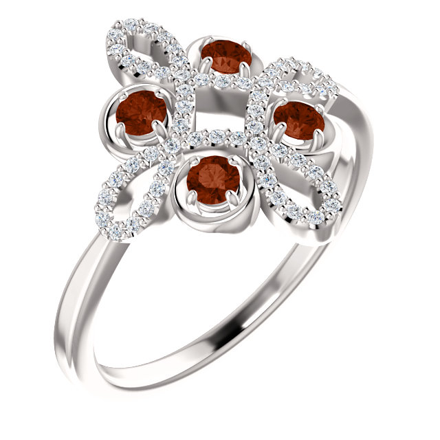 January birthstone garnet
